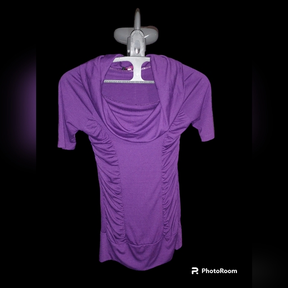 GLO Jeans Flattering Purple Tunic Sz M - Picture 1 of 5